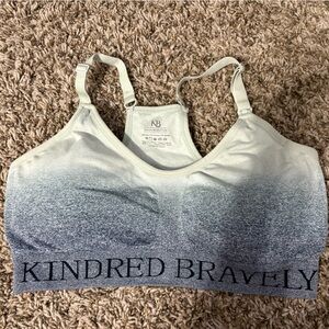 Kindred Bravely Ombre Nursing Sleep Bra - Cream to Blue
